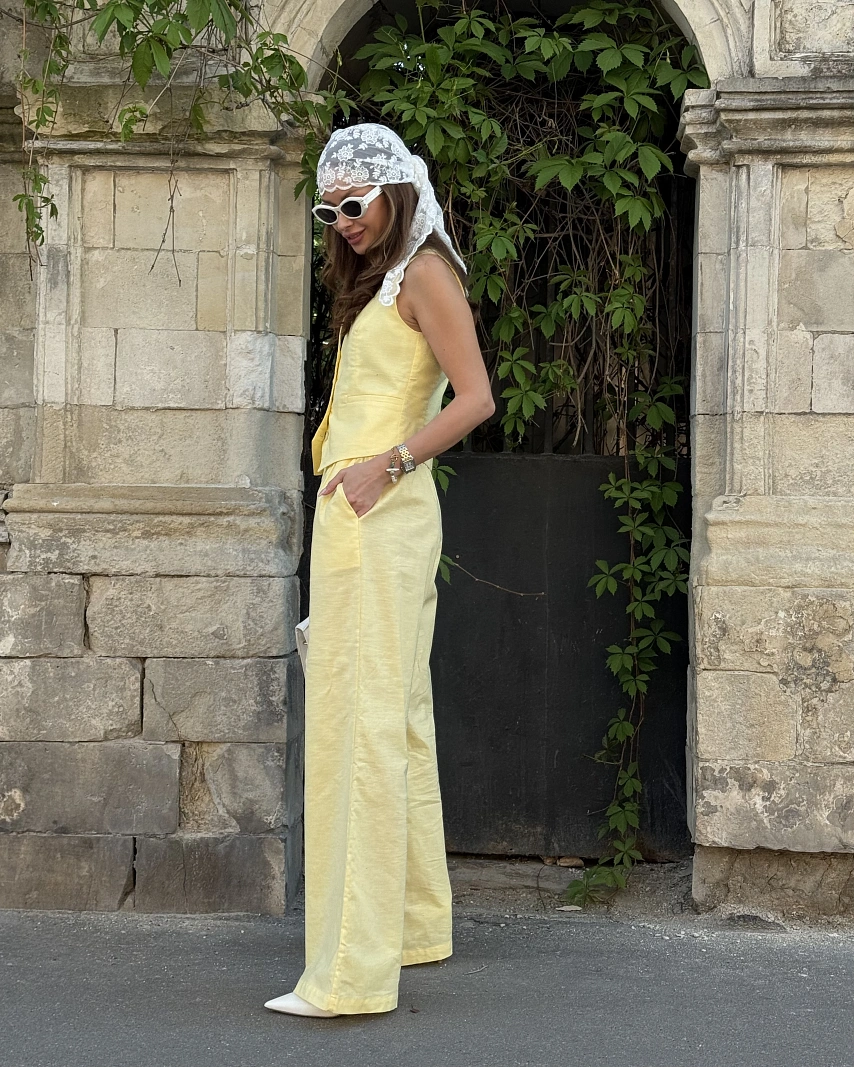 Комплект из хлопка и льна