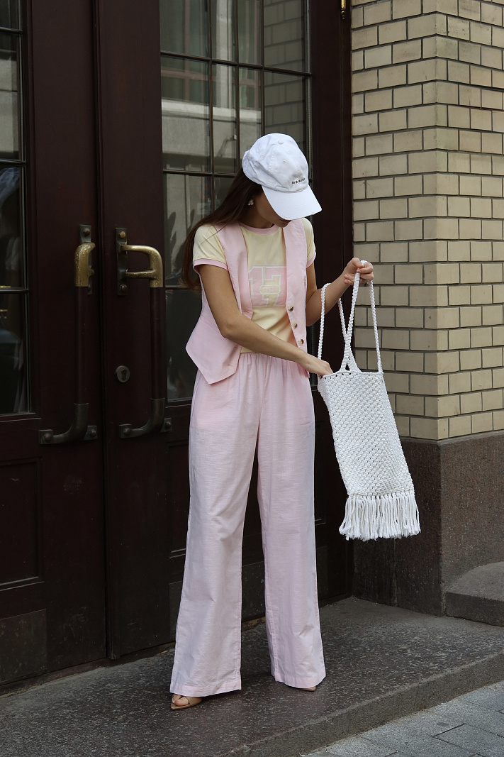 Комплект из хлопка и льна