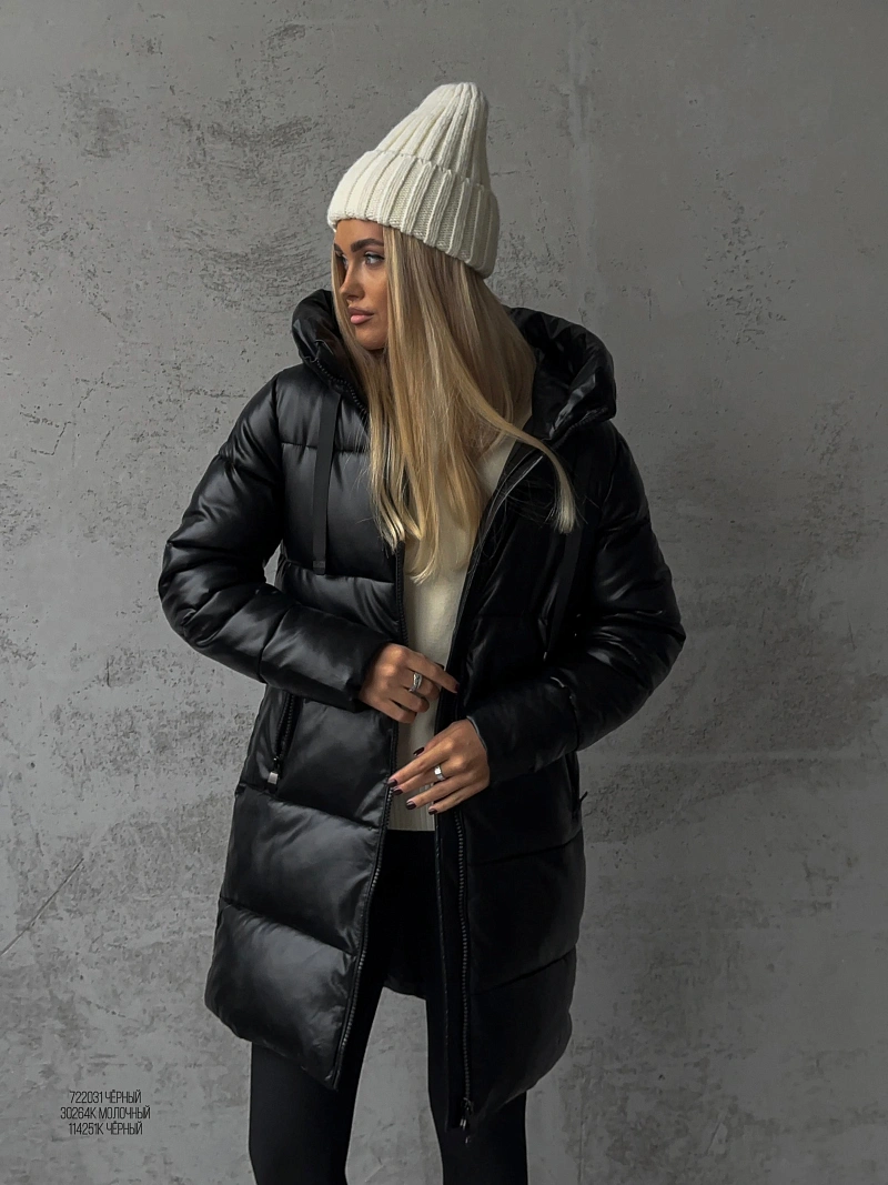 Удлинённая стёганая куртка