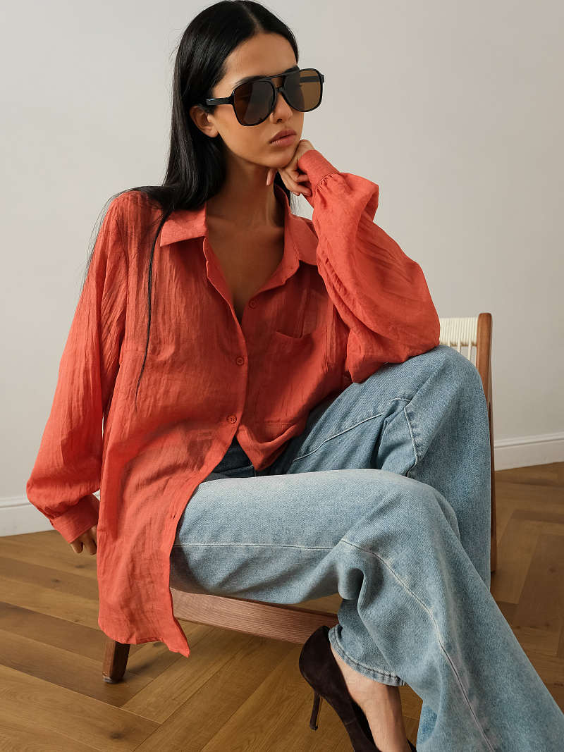 Рубашка из вискозы