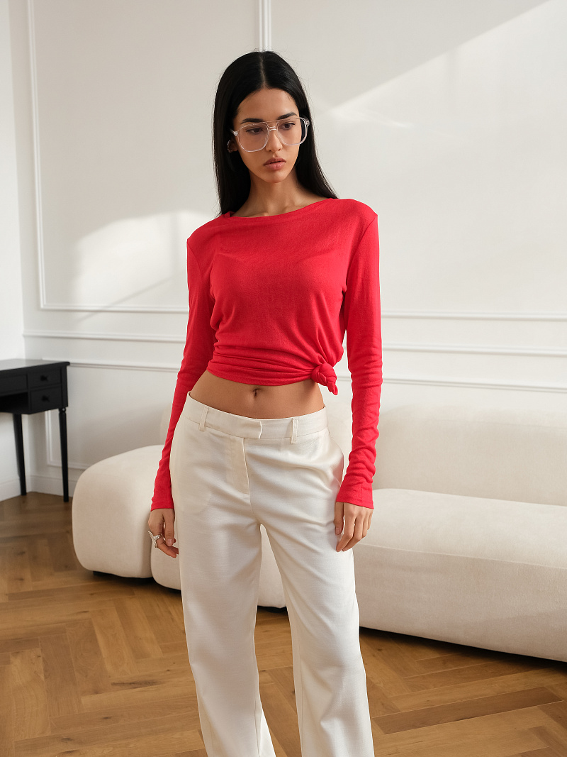 Лонгслив из вискозы